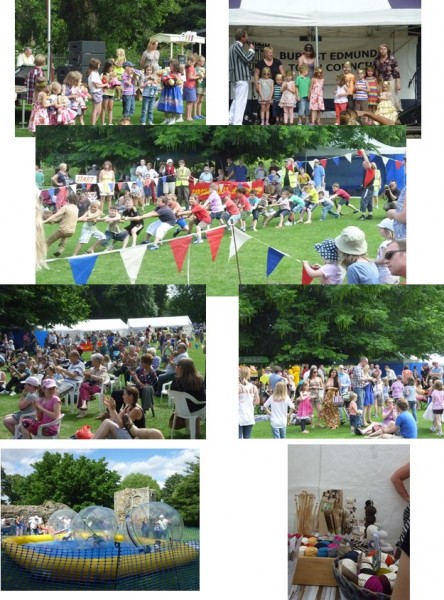 A collage of photos from the Fun Day